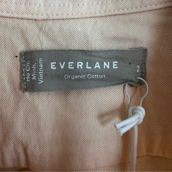 NWT Everlane The Relaxed Oxford Button Down Shirt Apricot Salmon 2 - Picture 2 of 4